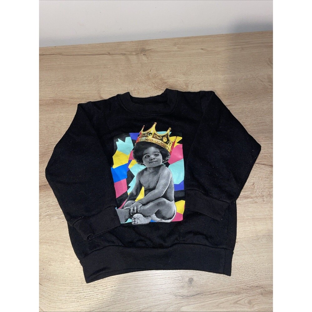 The Notorious B.I.G. Toddler Shirt 3T Black Baby Biggie Gold Crown Hip Hop